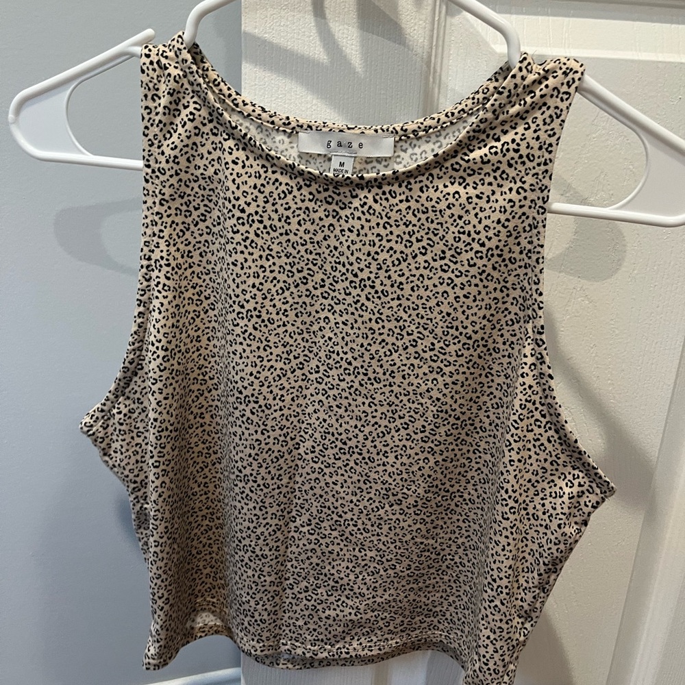 Gaze Leopard Crop Top